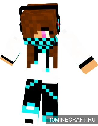 скачать скин лагера девушка